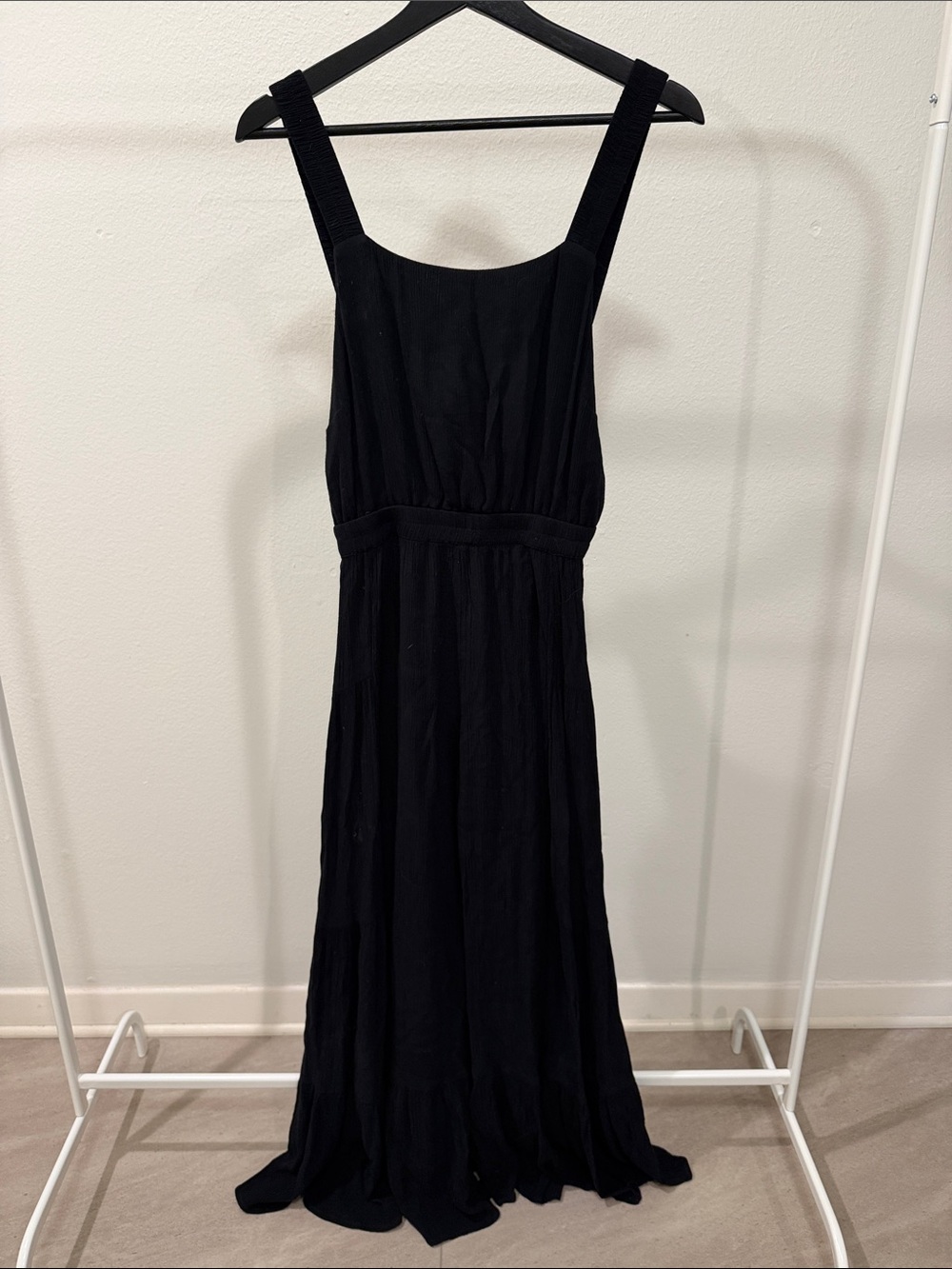 Free People Black Sleeveless Maxi Jumpsuit